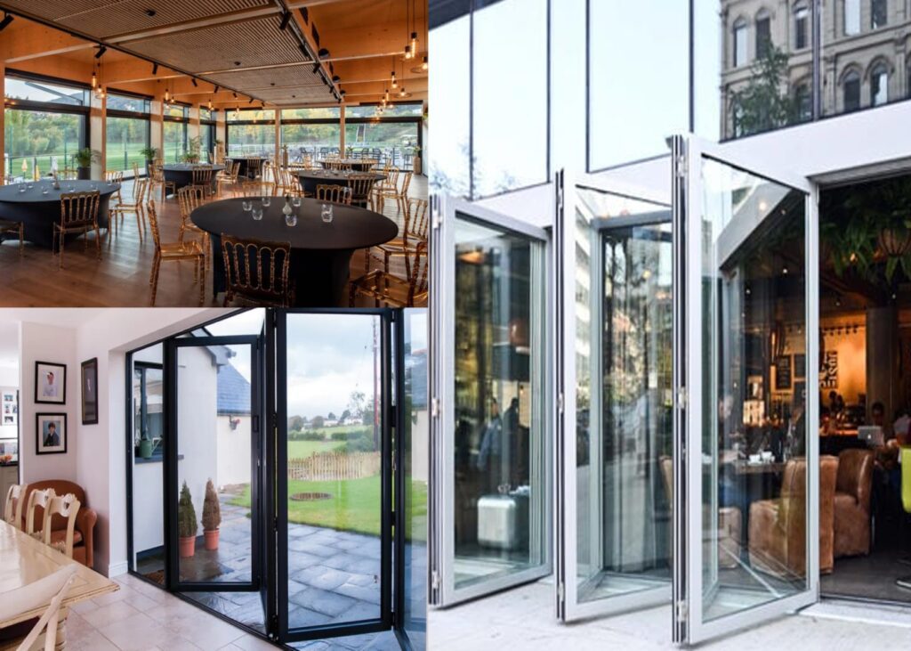 For restaurants & cafes sliding or folding doors & windows