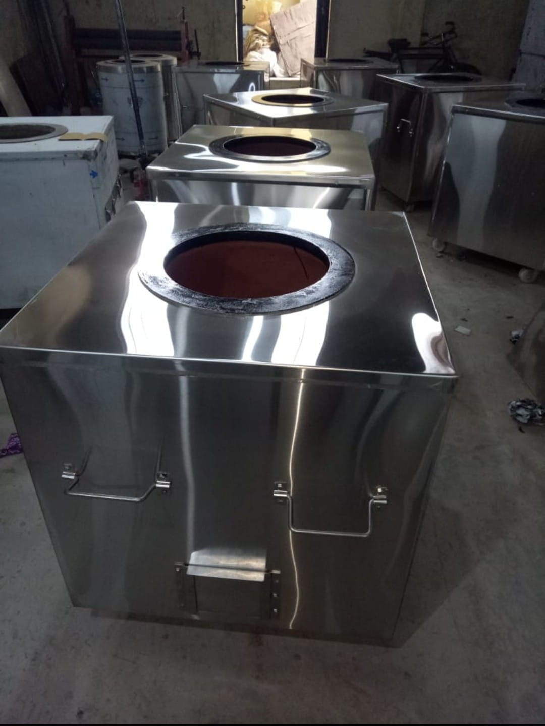 Stainless steel Tandoor high pressure burner mobile type customized fabrication